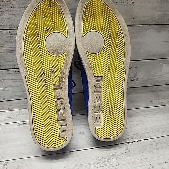 Diesel Prime Time Suede Wingtip Brogue Derby Dress Men’s Blue Shoes Size 10 - Picture 9 of 15